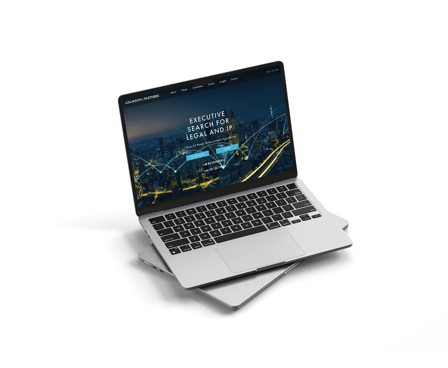 Adamson & Partners website mockup