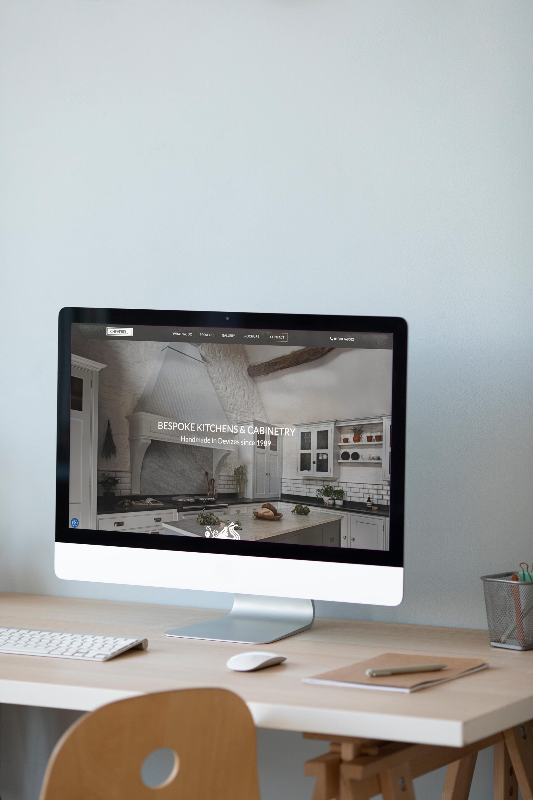 Cheverell website mockup