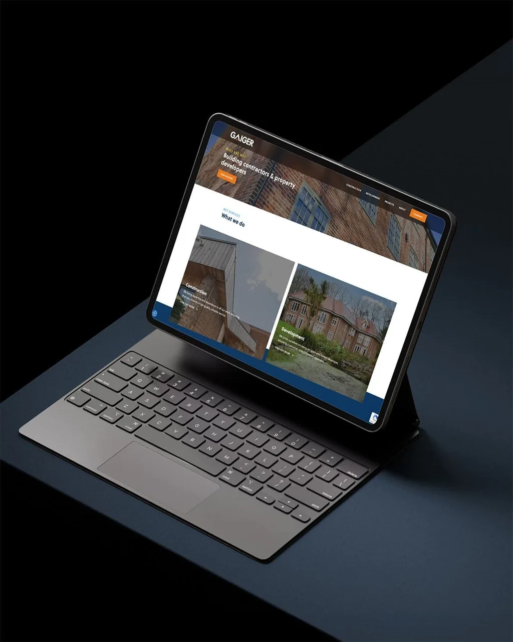 Gaiger Brothers website mockup