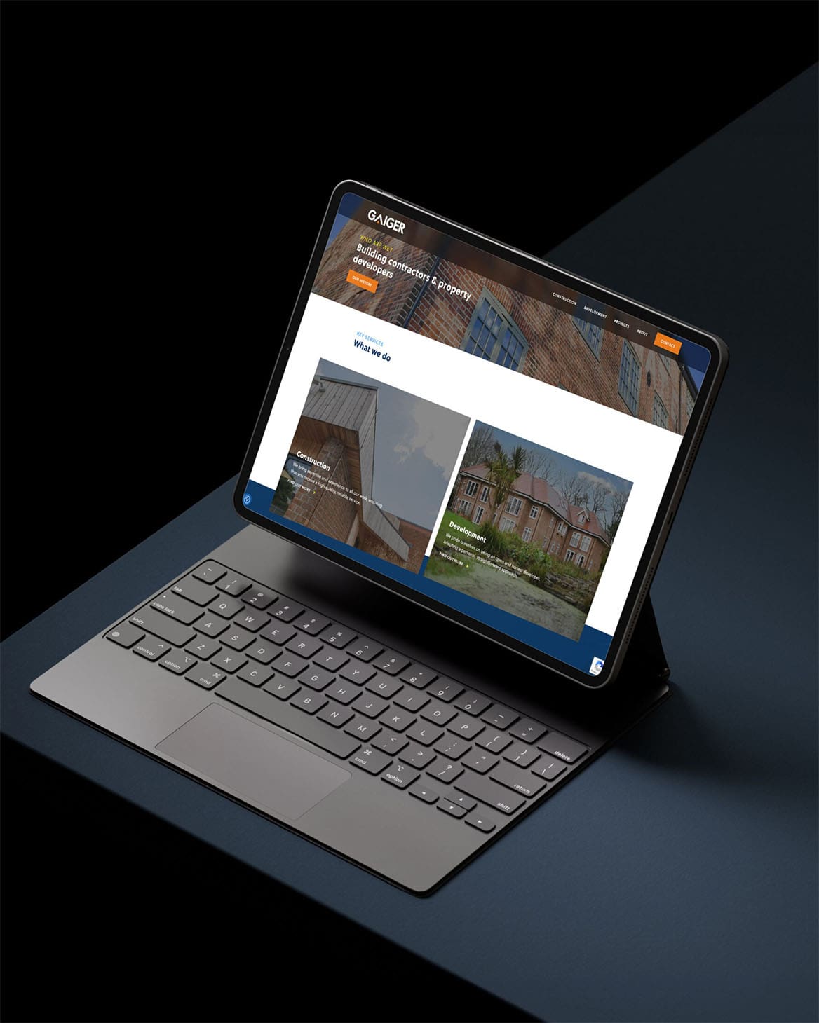 Gaiger Brothers website mockup