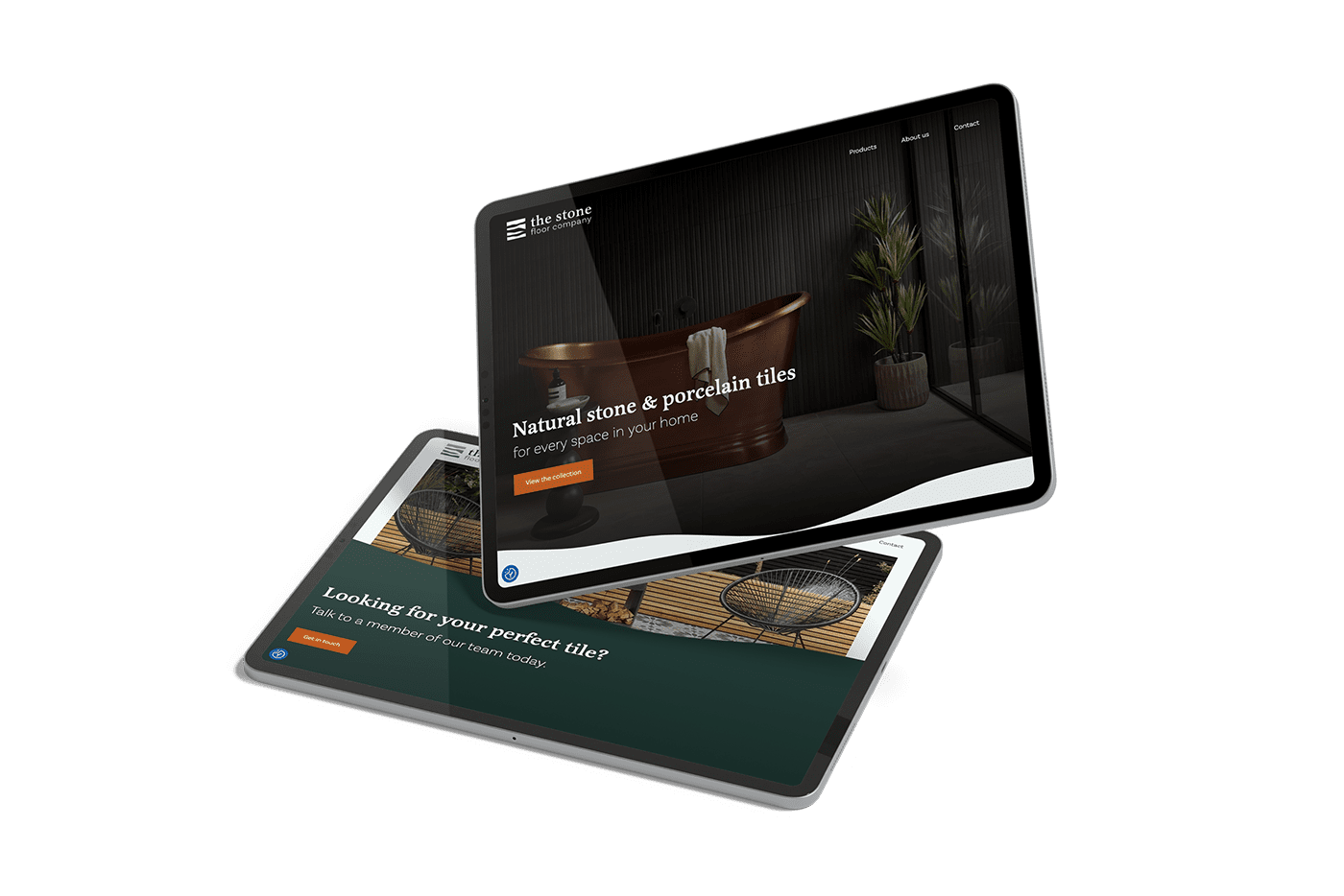 The Stone Floor Company website mockup