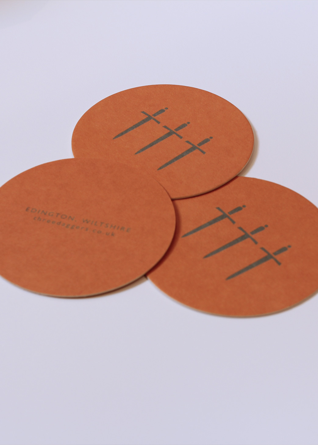 The Three Daggers Beer Mats