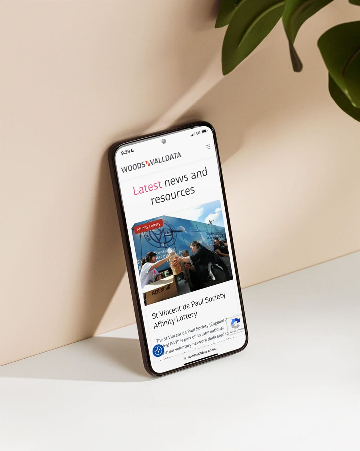 Woods Valldata iPhone mockup