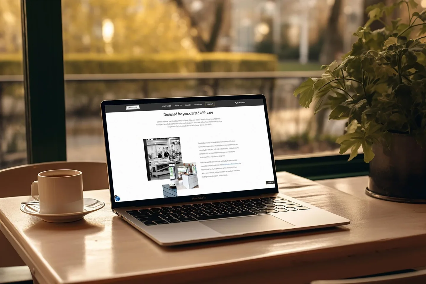 Cheverell website mockup