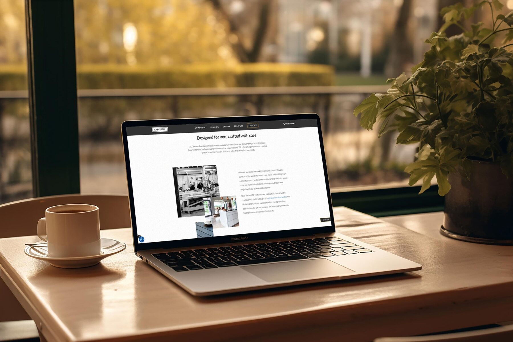 Cheverell website mockup