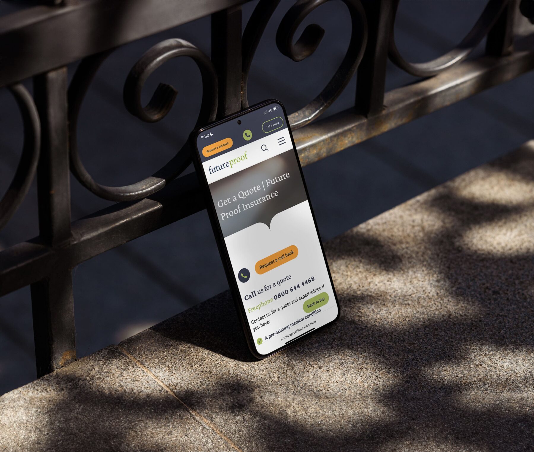 Future Proof iPhone mockup