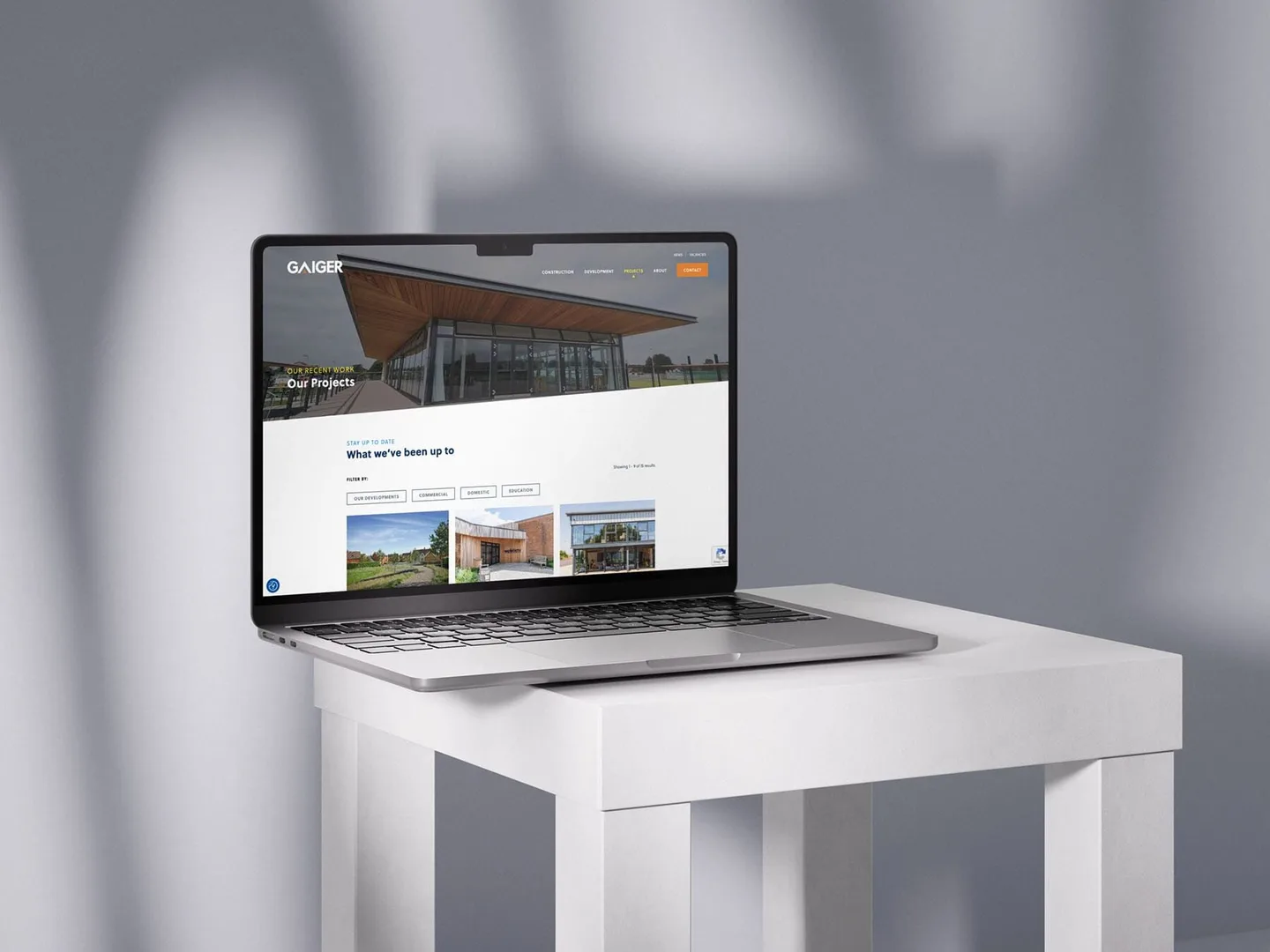 Gaiger Brothers website mockup