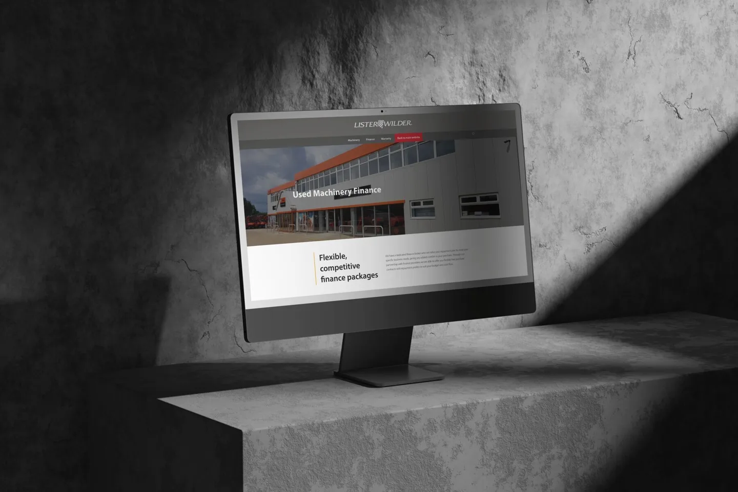 Lister Wilder website mockup