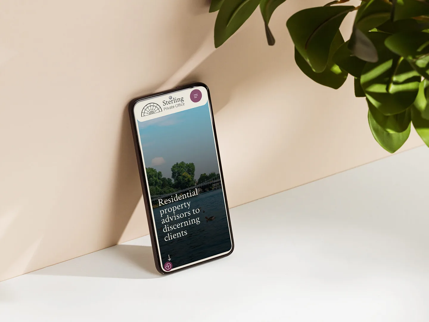 Sterling Private iPhone mockup