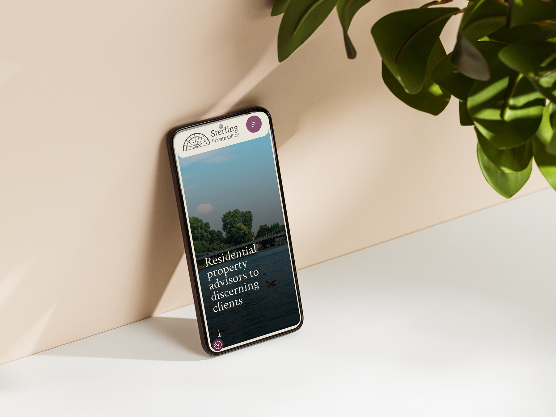 Sterling Private iPhone mockup