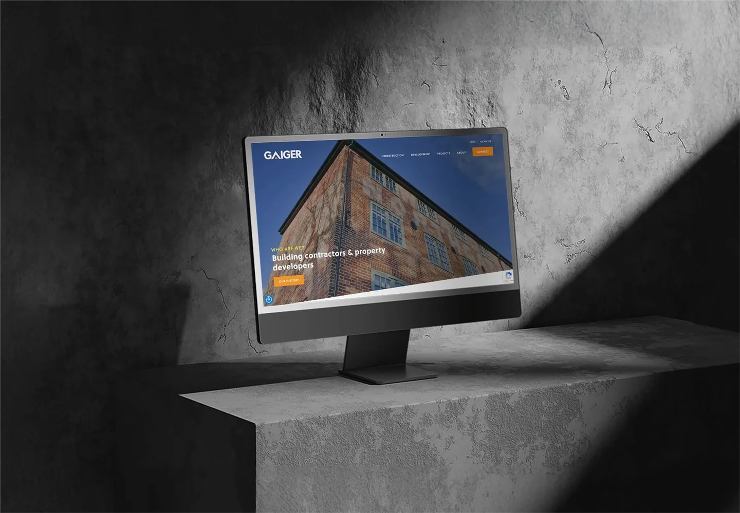 Gaiger Brothers website mockup