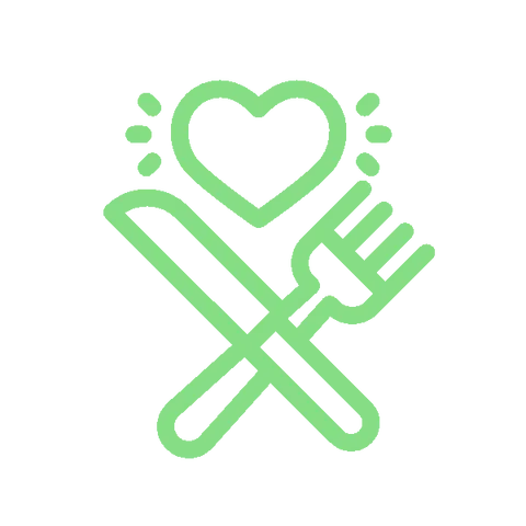lunches icon with knife and fork