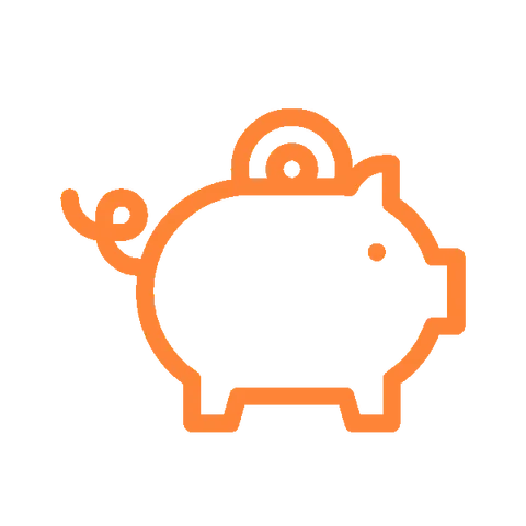 savings icon with piggy bank